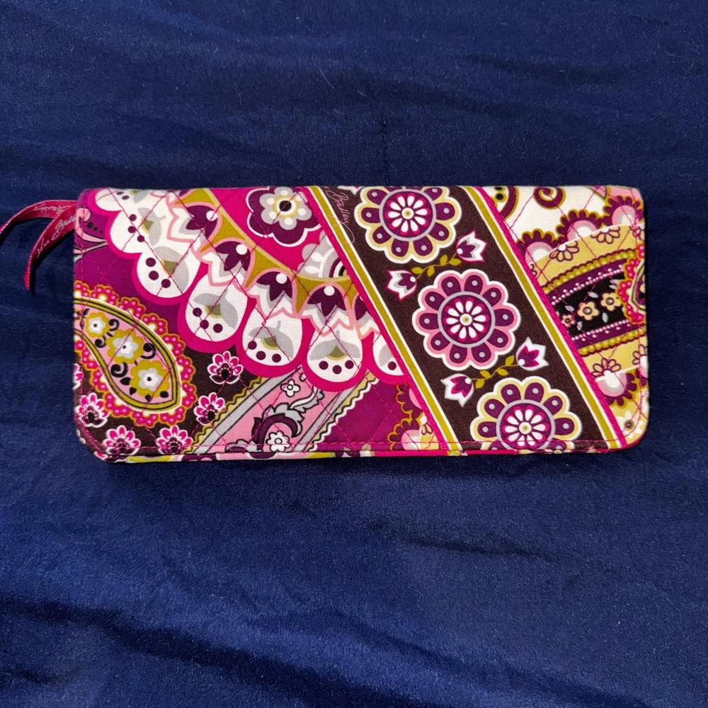 Vera Bradley paisley Pink and Purple Patterned Wallet